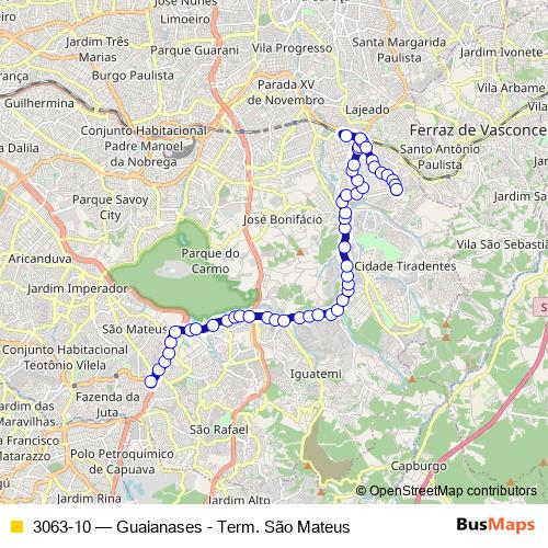3063-10 bus Line Map