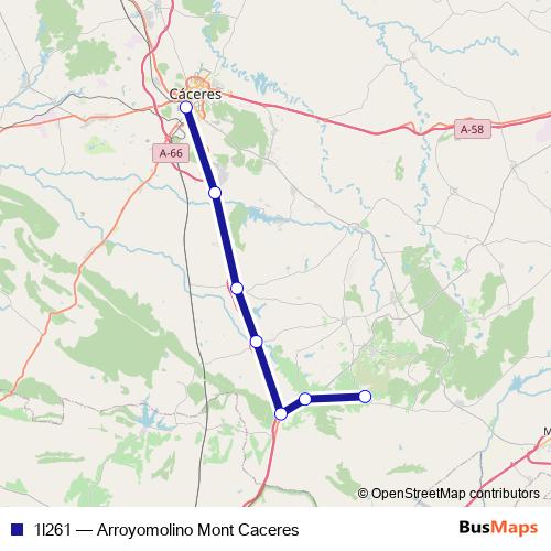 1l261 bus Line Map