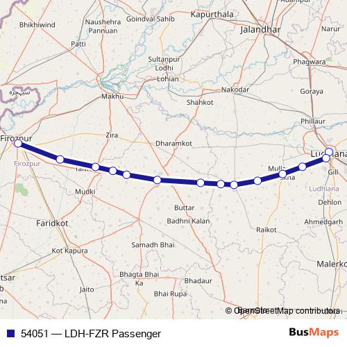 54051 rail Line Map
