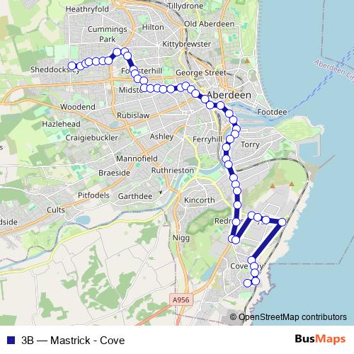 3B bus Line Map