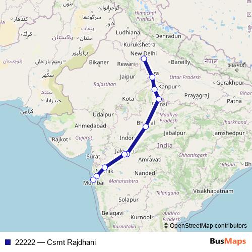 22222 rail Line Map