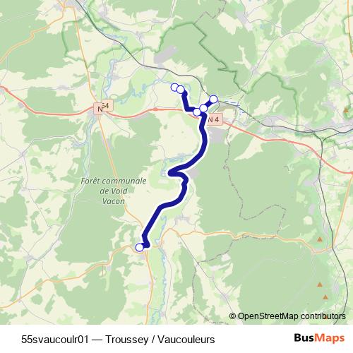 55svaucoulr01 bus Line Map