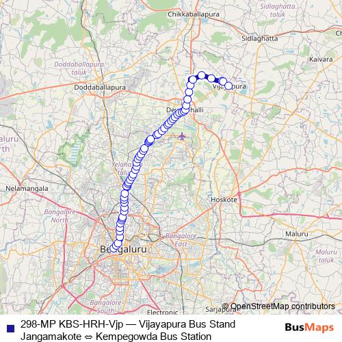 298-MP KBS-HRH-Vjp bus Line Map