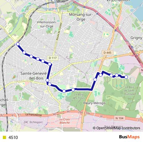 4510 bus Line Map