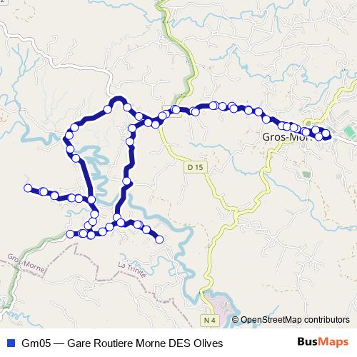 Gm05 bus Line Map