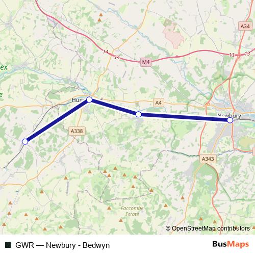 GWR rail Line Map