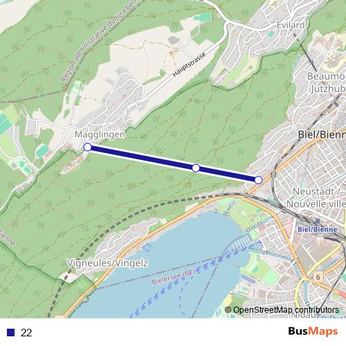 22 funicular Line Map