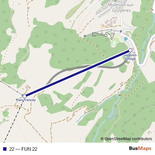 22 funicular Line Map