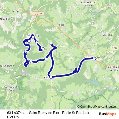 63-Ls374a bus Line Map