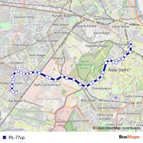 RL-77up bus Line Map