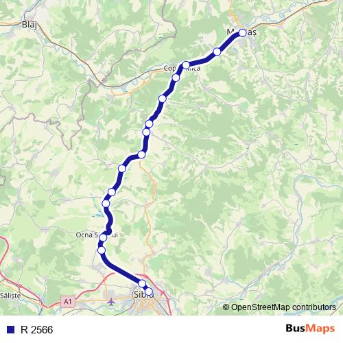 R 2566 rail Line Map