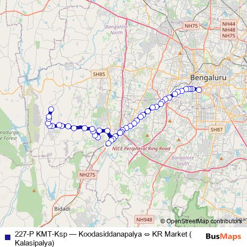 227-P KMT-Ksp bus Line Map