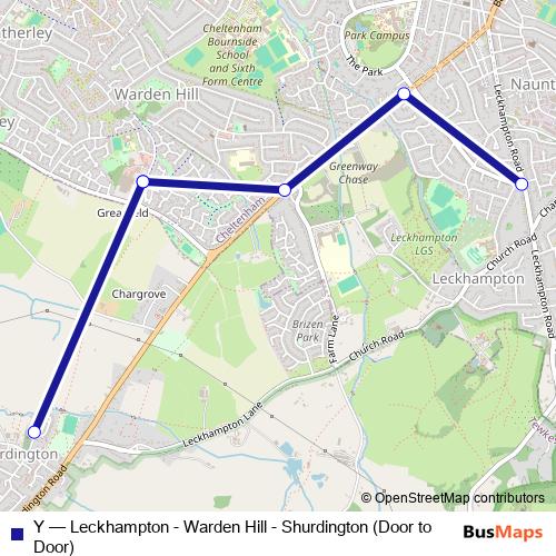 Y bus Line Map