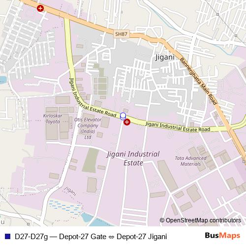 D27-D27g bus Line Map