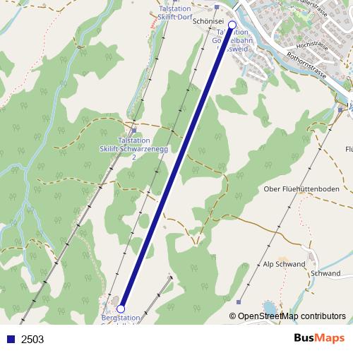 2503 cable-car Line Map