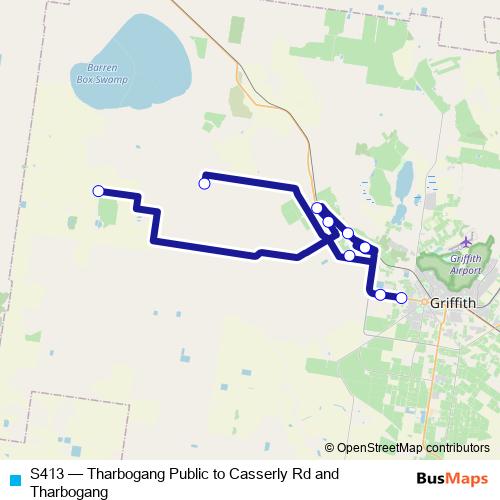 S413 bus Line Map