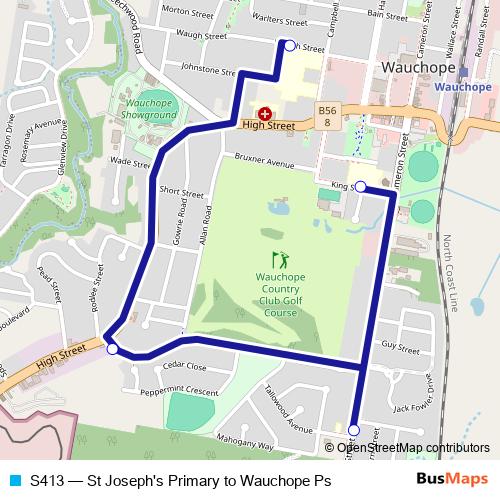 S413 bus Line Map