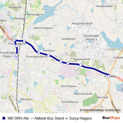 360 SRN-Atb bus Line Map