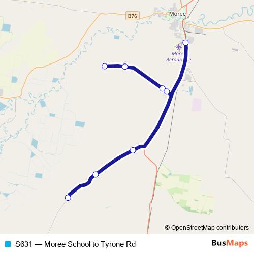 S631 bus Line Map