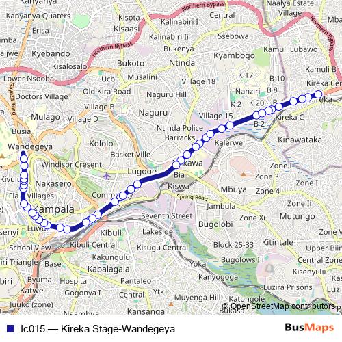 Ic015 bus Line Map