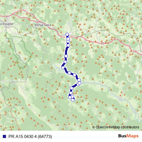 PR A15 0430 4 (64773) bus Line Map
