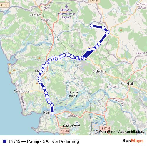 Prv49 bus Line Map