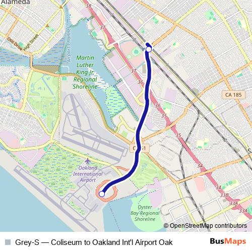 Grey-S metro Line Map