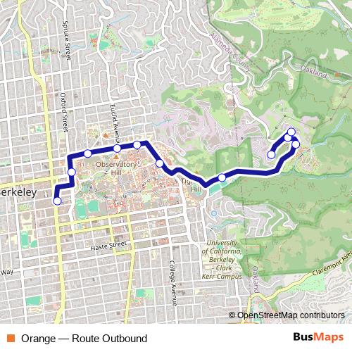 Orange bus Line Map