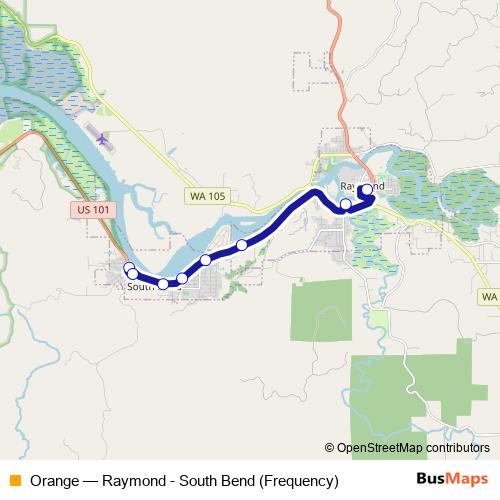 Orange bus Line Map