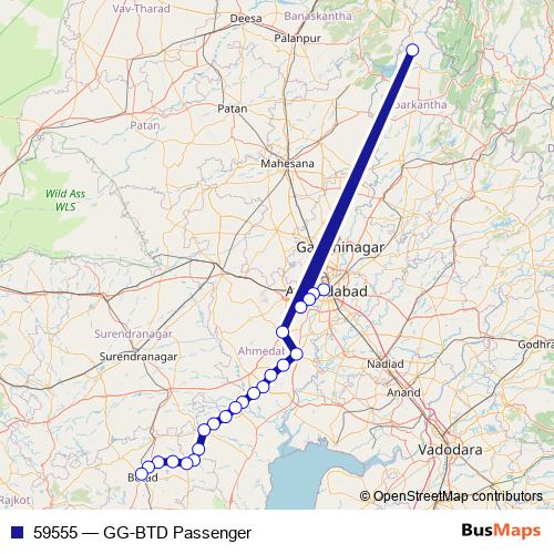 59555 rail Line Map