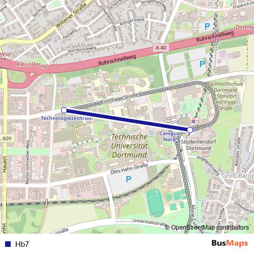Hb7 funicular Line Map