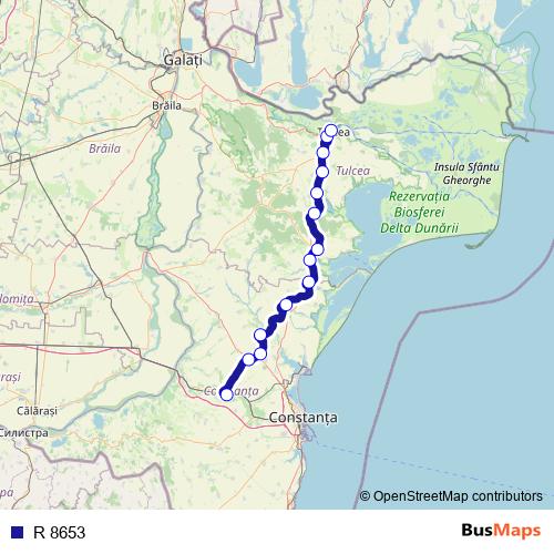 R 8653 rail Line Map