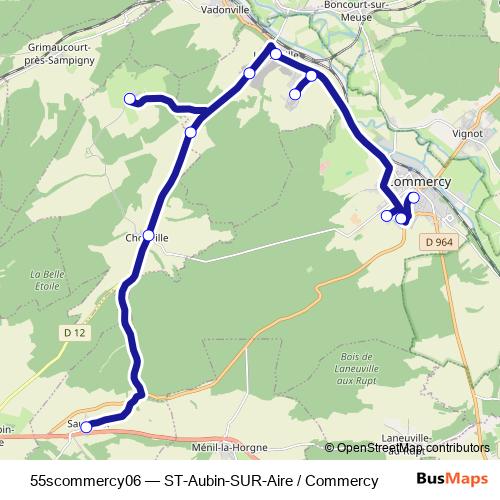 55scommercy06 bus Line Map