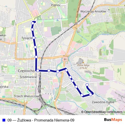09 bus Line Map