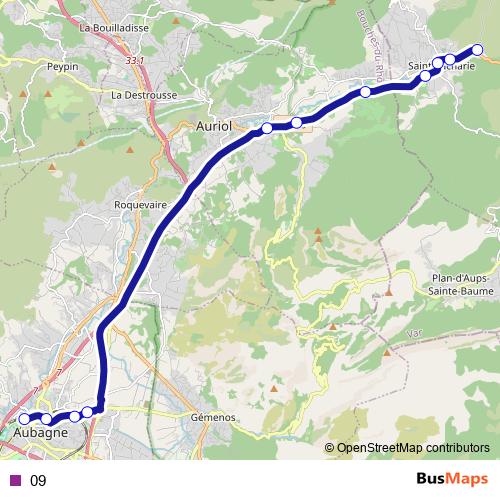 09 bus Line Map
