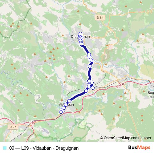 09 bus Line Map