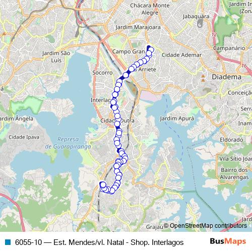 6055-10 bus Line Map