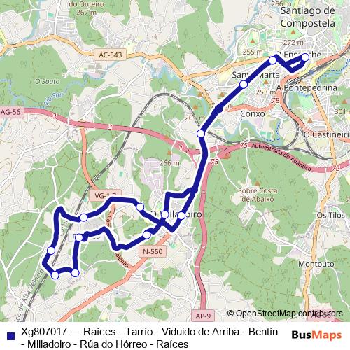 Xg807017 bus Line Map