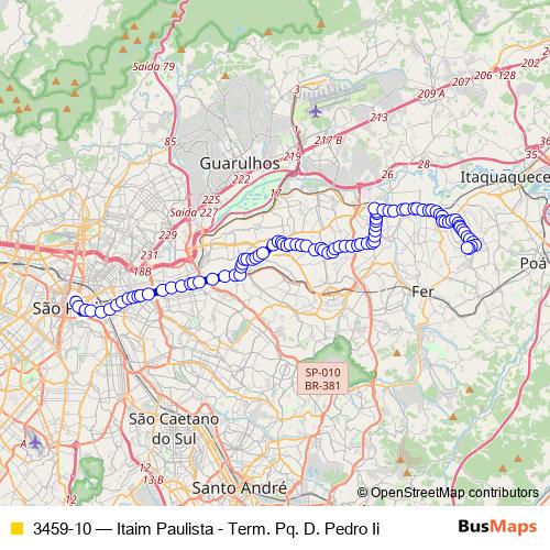 3459-10 bus Line Map