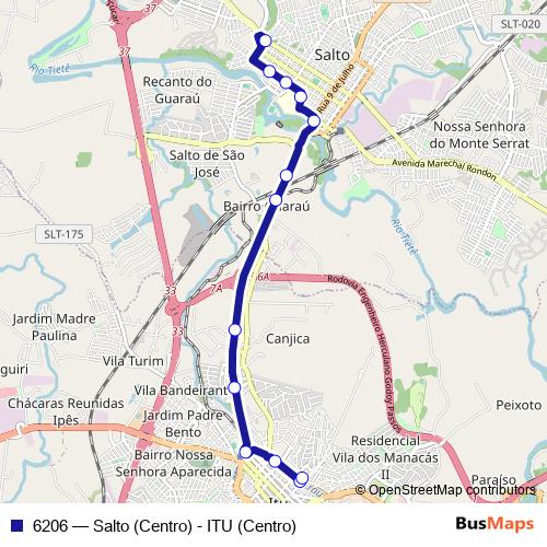 6206 bus Line Map