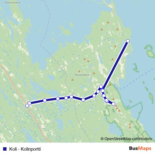 Koli - Kolinportti bus Line Map