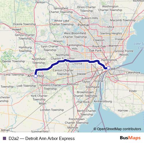 D2a2 bus Line Map