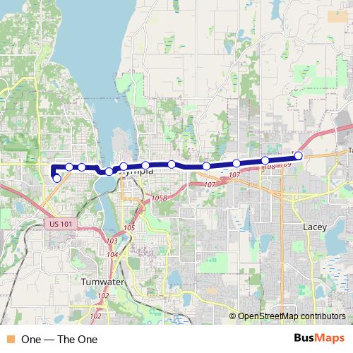One bus Line Map