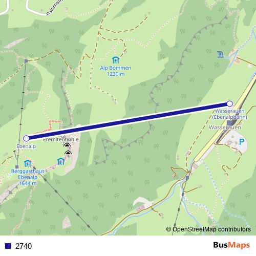 2740 cable-car Line Map