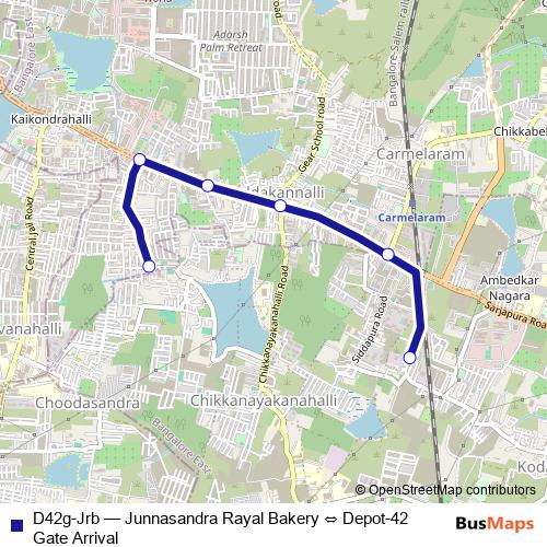 D42g-Jrb bus Line Map