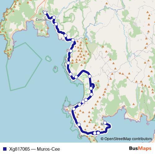 Xg817065 bus Line Map