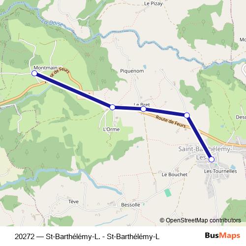 20272 bus Line Map