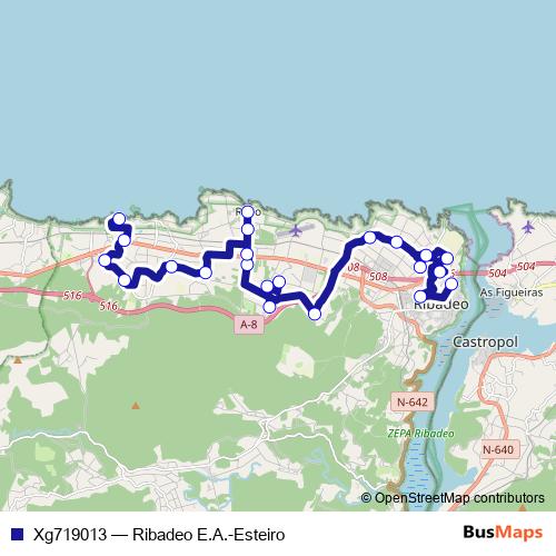 Xg719013 bus Line Map