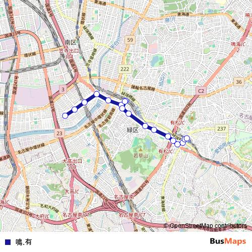 鳴.有 bus Line Map