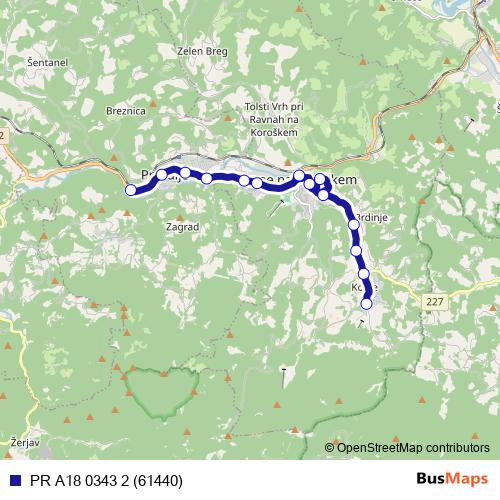 PR A18 0343 2 (61440) bus Line Map